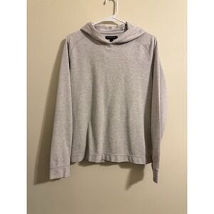 Banana Republic Hoodie Sweater Mens Medium Light Beige Cotton Pullover